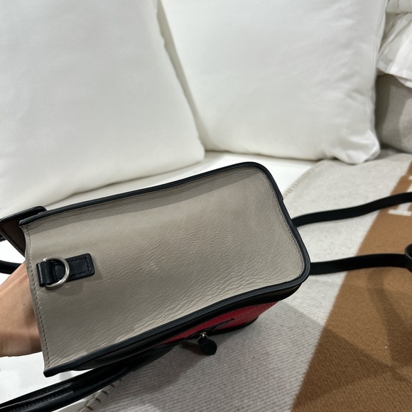 Celine mini nano luggage tote bag magenta black and grey - Picture 6 of 12